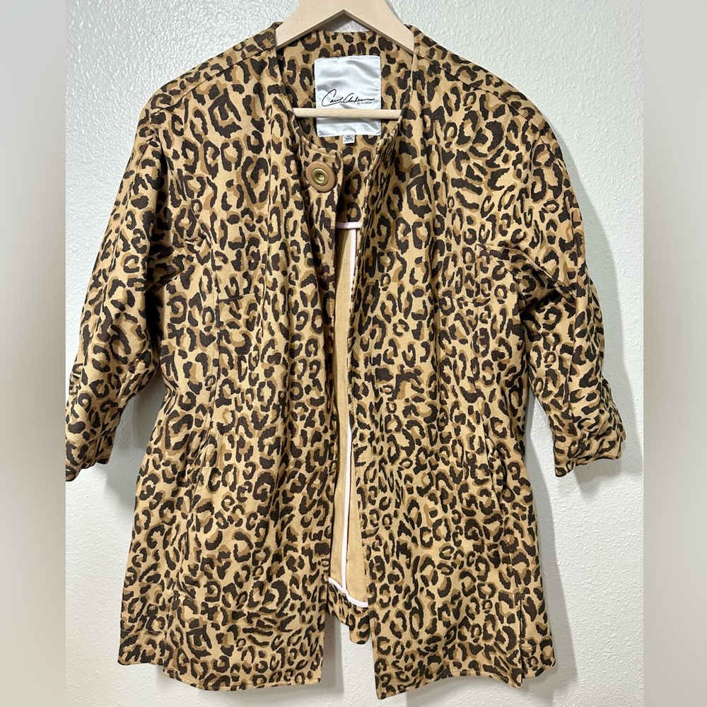CAbi Leopard Print Jacket - Brown and Black